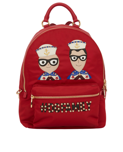 Dolce and Gabbana DGFamily Patch Applique Backpack, front view